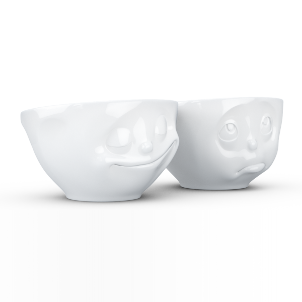 Happy & Oh Please Beyaz İkili Kase Set  200 ML