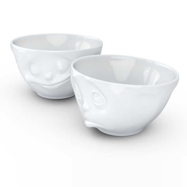 Happy & Oh Please Beyaz İkili Kase Set  200 ML