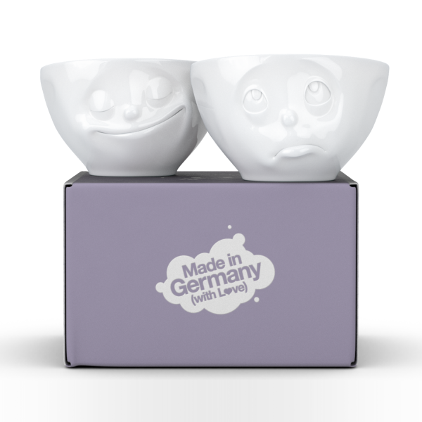 Happy & Oh Please Beyaz İkili Kase Set  200 ML