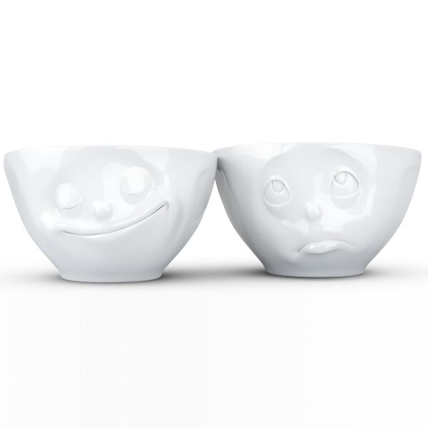 Happy & Oh Please Beyaz İkili Kase Set  200 ML