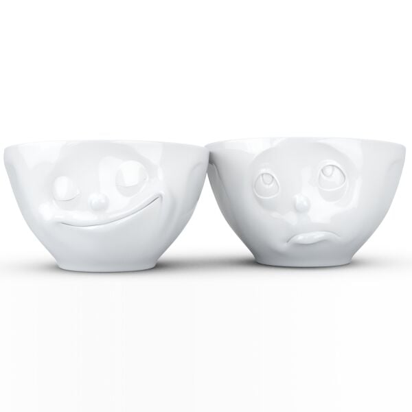 Happy & Oh Please Beyaz İkili Kase Set  200 ML