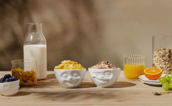 Laughing & Winking Beyaz İkili Kase 200 ML