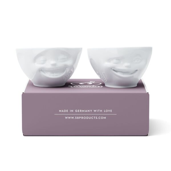 Laughing & Winking Beyaz İkili Kase 200 ML