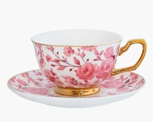Teacup & Saucer Charlotte Rose