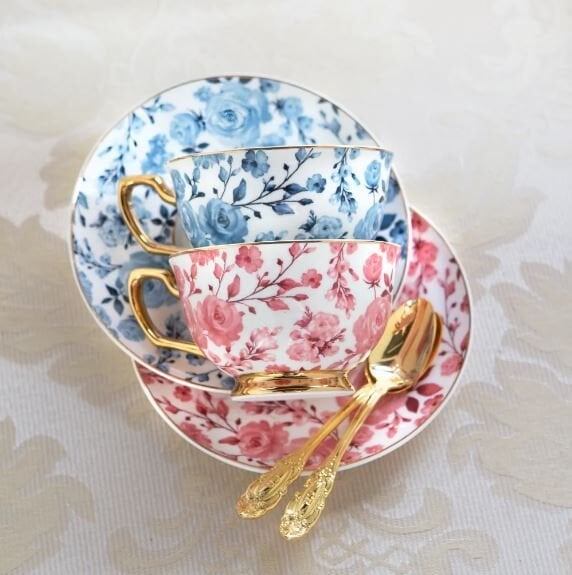 Teacup & Saucer Charlotte Rose