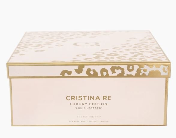 Luxury Louis Leopard Two Cup Teaset - Limited Edition