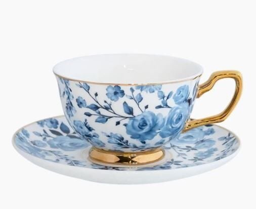 Teacup & Saucer Charlotte Blue