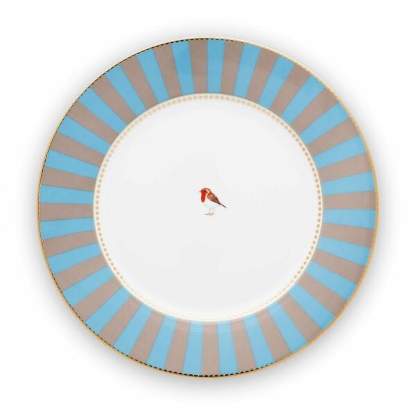 Love Bird Tabak 26,5 Cm, Mavi / Haki