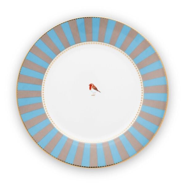 Love Bird Tabak 26,5 Cm, Mavi / Haki