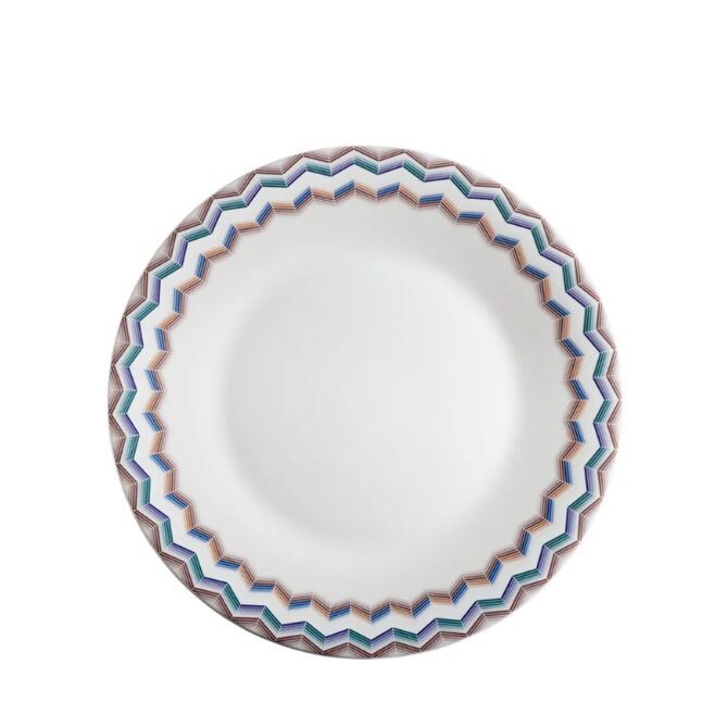 Zig Zag Jarris 148 Lacivert Yemek Tabağı 27,5 cm