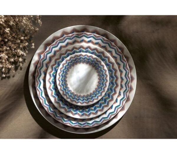 Zig Zag Jarris 148 Lacivert Yemek Tabağı 27,5 cm