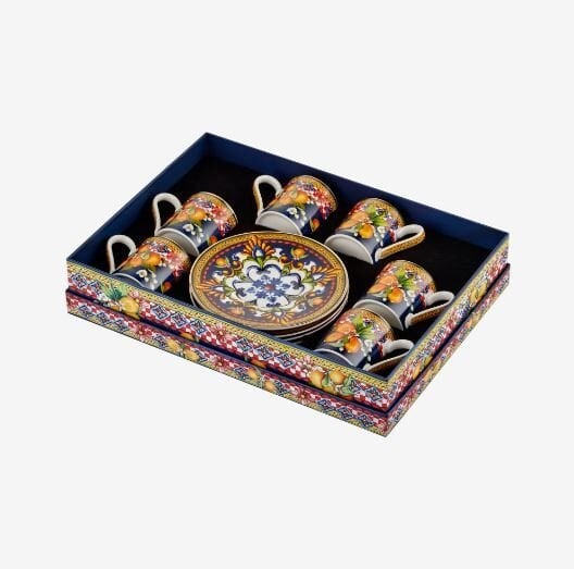 Mavi Porselen Kahve Fincan Seti 120 ml