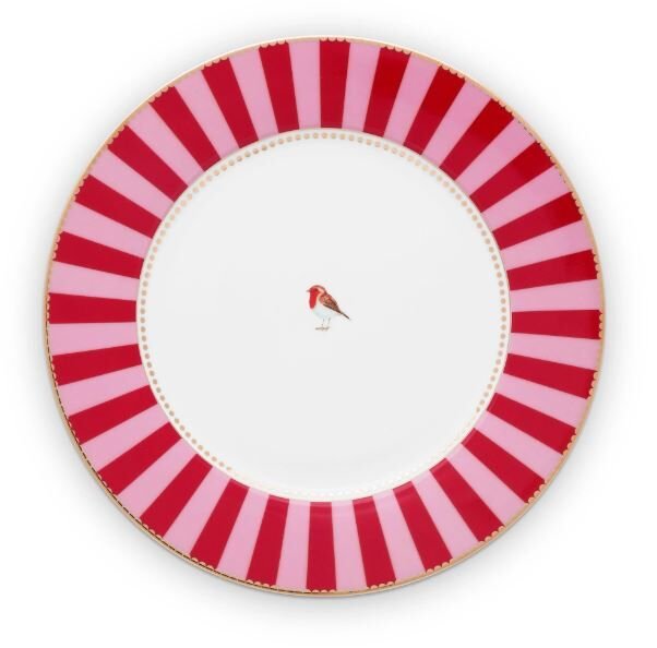 Love Bird Tabak 26,5 Cm, Kırmızı / Pembe