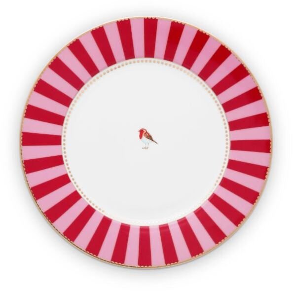 Love Bird Tabak 26,5 Cm, Kırmızı / Pembe