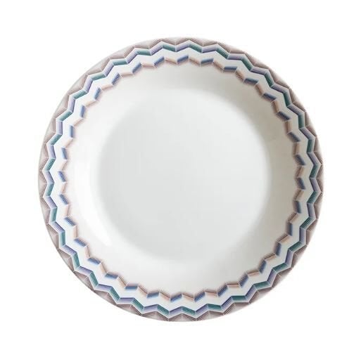 Zig Zag Jarris 148 Lacivert Çukur Tabak 22 cm