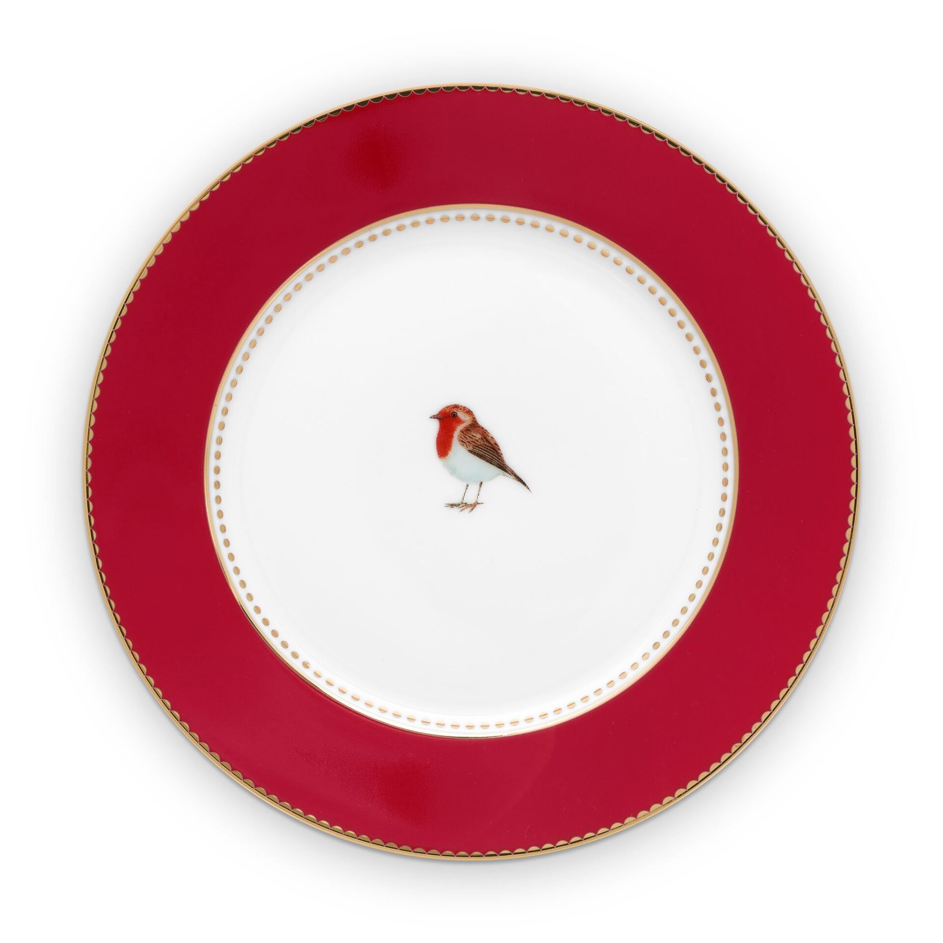 Love Bird Tabak 17 Cm, Kırmızı