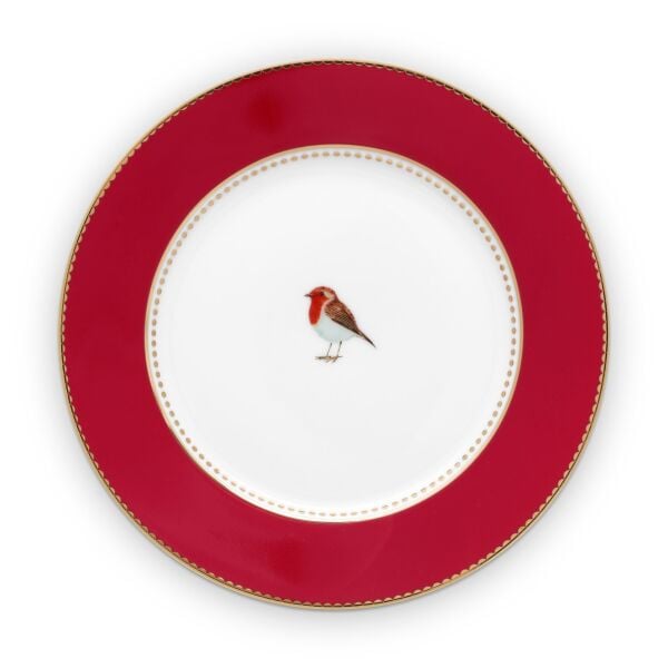 Love Bird Tabak 17 Cm, Kırmızı