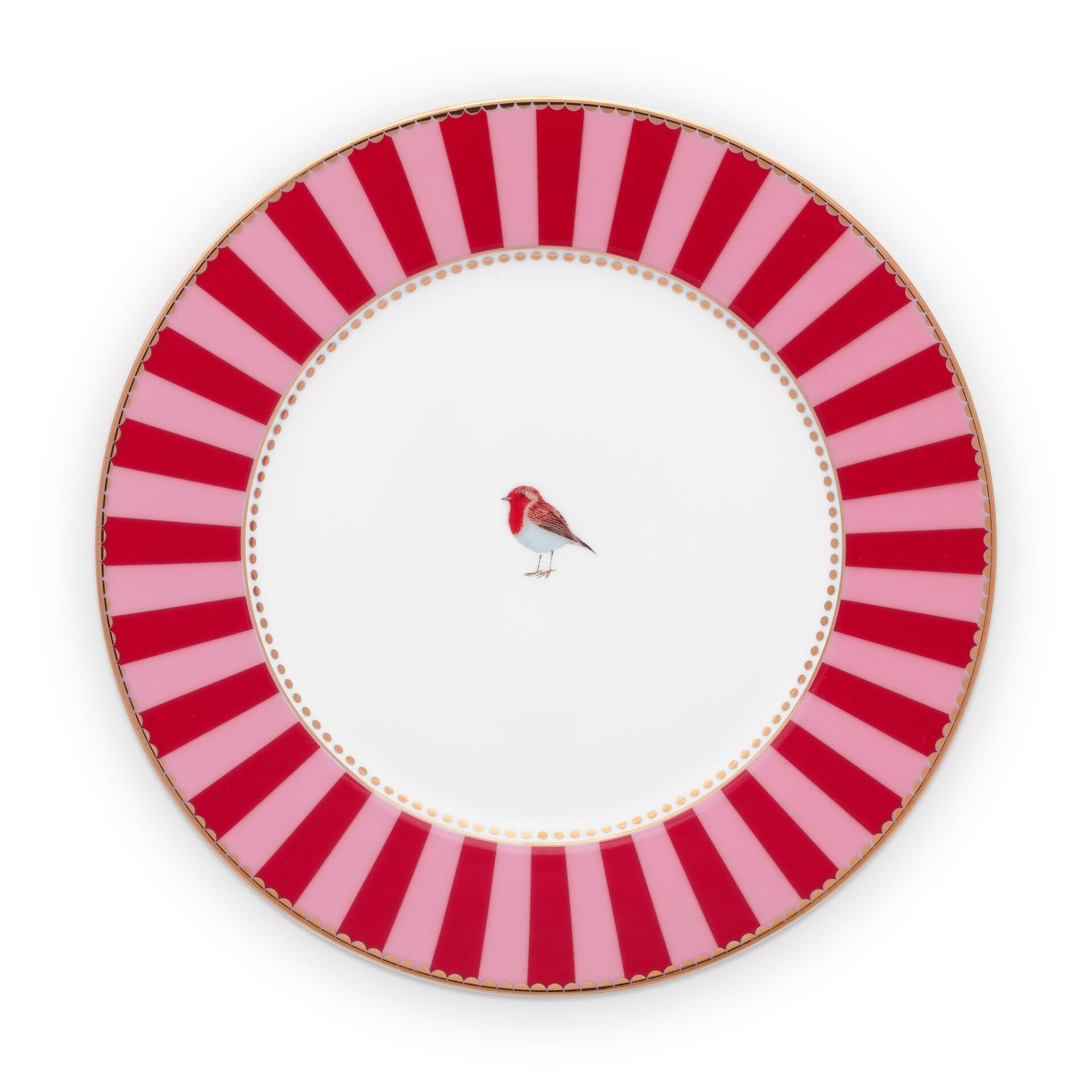 Love Bird Tabak 17 Cm, Kırmızı / Pembe