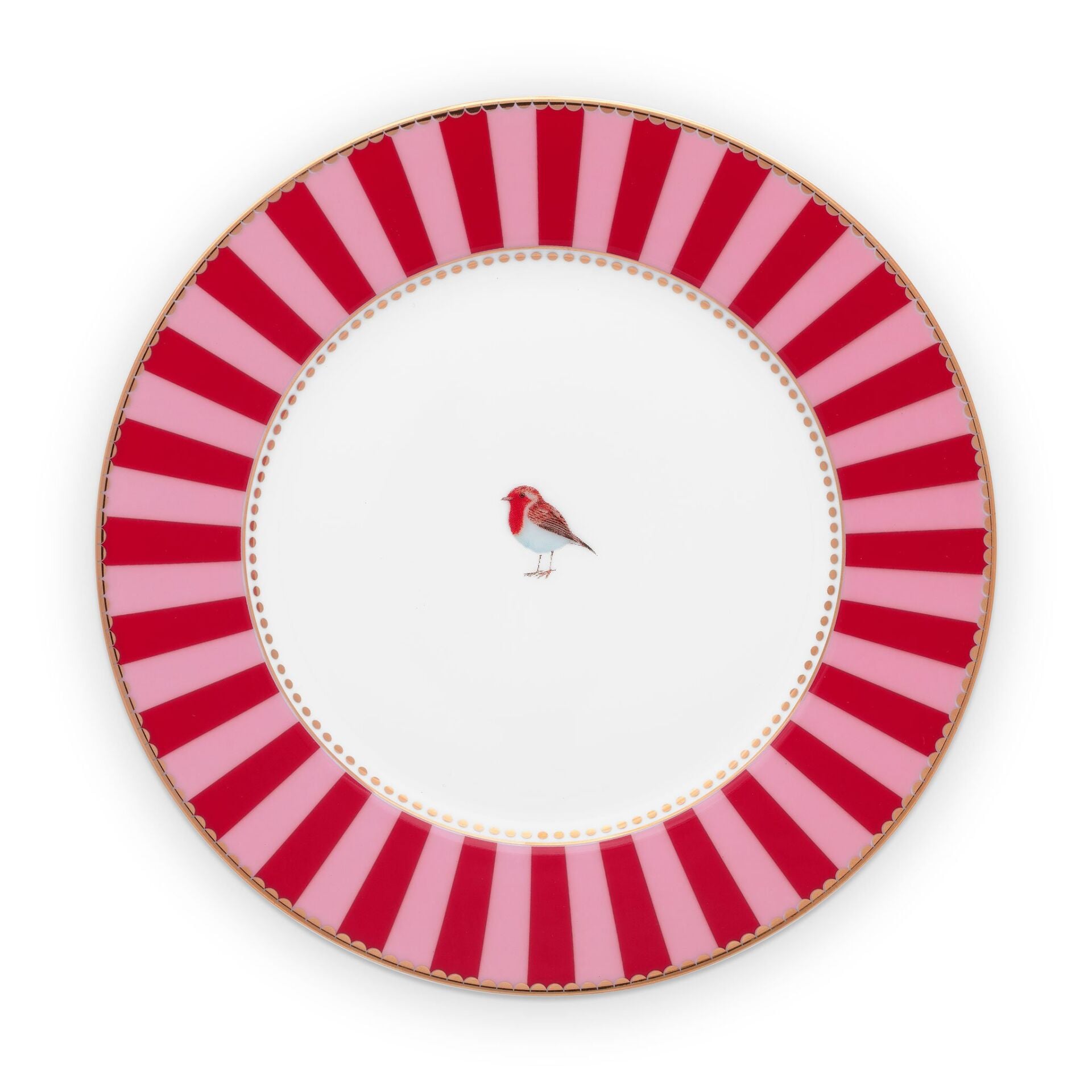 Love Bird Tabak 17 Cm, Kırmızı / Pembe