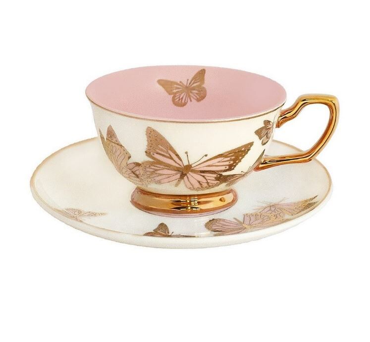 Chrysalis Çay Fincanı ve Tabağı