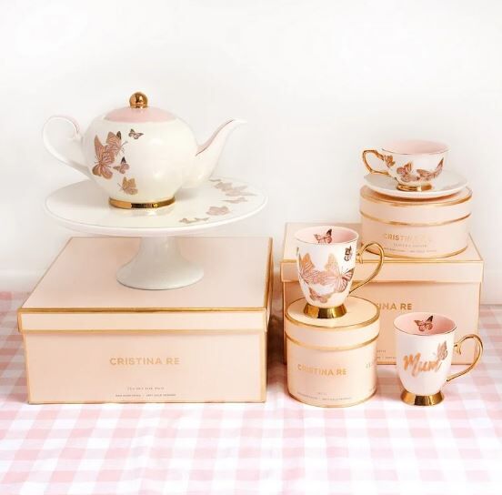 Chrysalis Çay Fincanı ve Tabağı