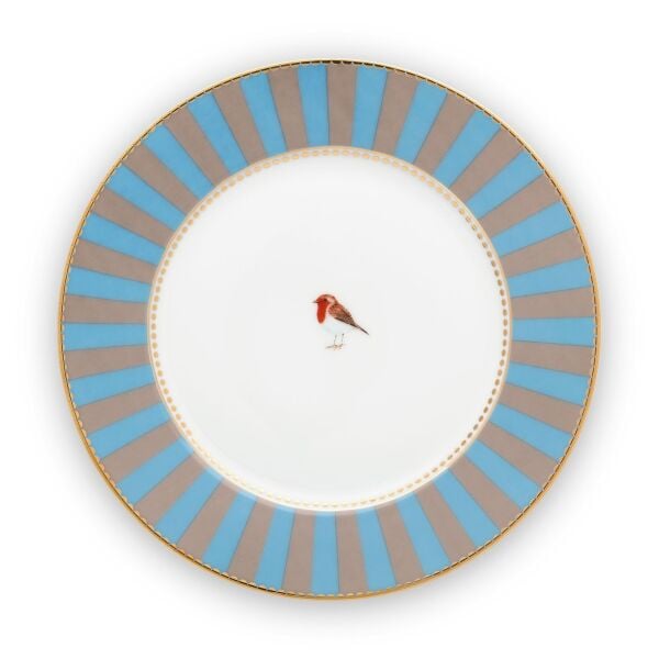 Love Bird Tabak 17 Cm, Mavi / Haki