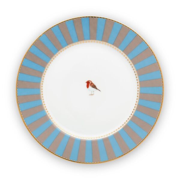 Love Bird Tabak 17 Cm, Mavi / Haki