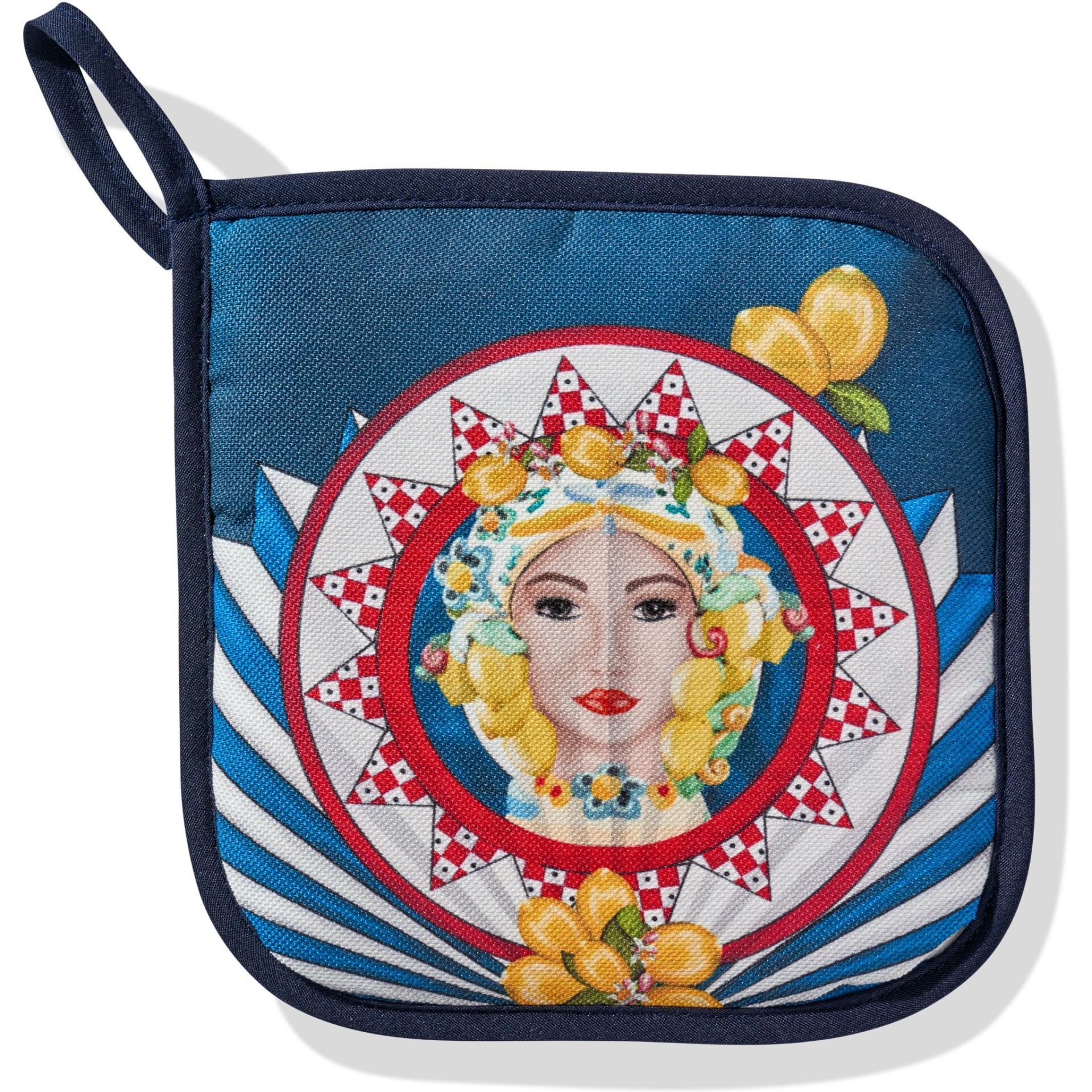 Positano Tutaç Mavi & Kırmızı 20*20 Cm