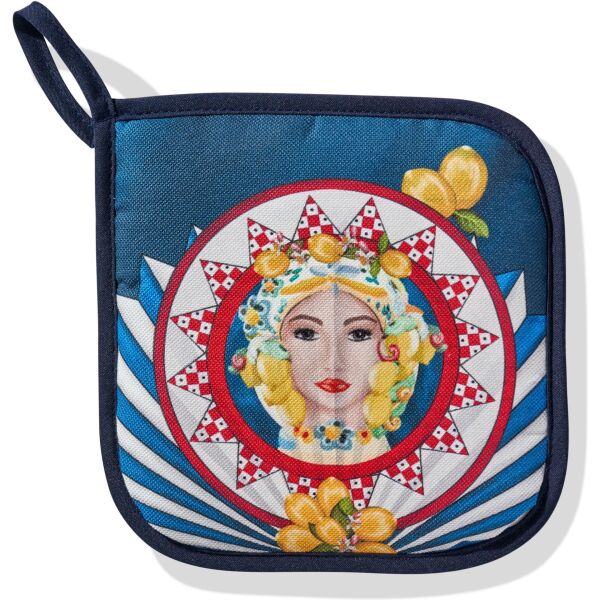 Positano Tutaç Mavi & Kırmızı 20*20 Cm