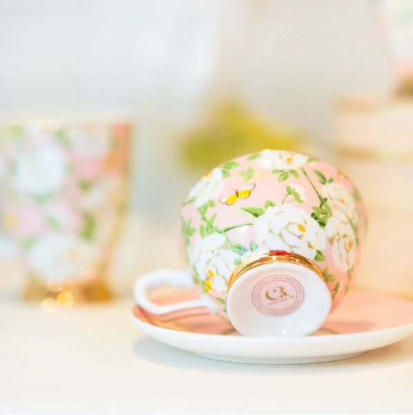 Teacup & Saucer Peony Garden