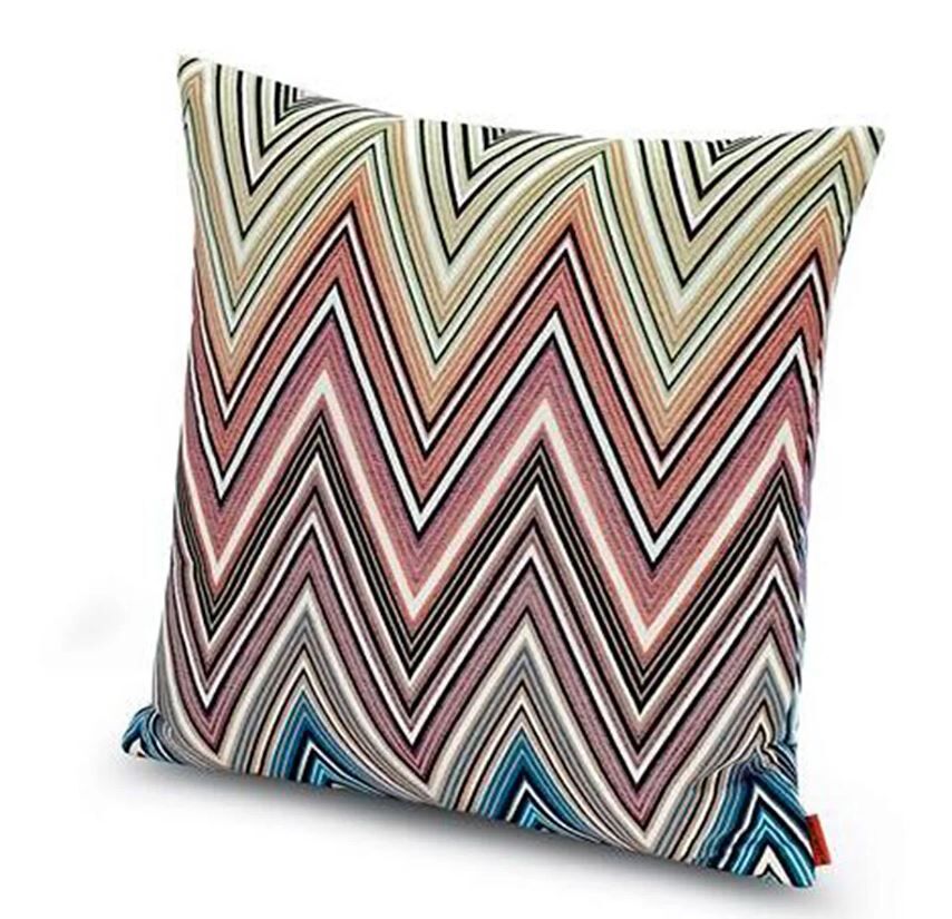 Kew Turkuaz Çok Renkli Dekoratif Yastık 40x40 cm