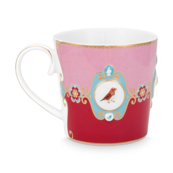 Love Bird Mug, Kırmızı / Pembe