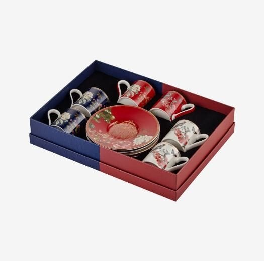 Mix Porselen Kahve Fincan Seti 90 ml