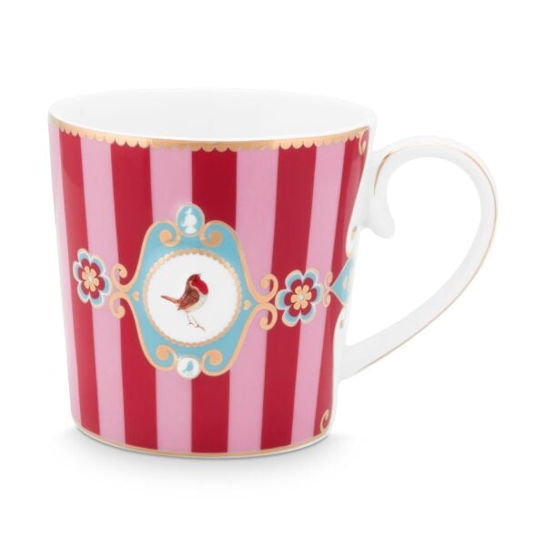 Love Bird Mug, Kırmızı / Pembe