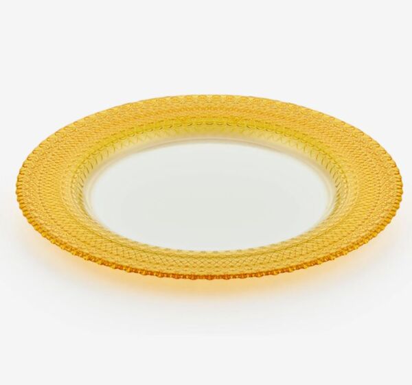 Lisa Minotti Sarı Cam Supla 32 Cm