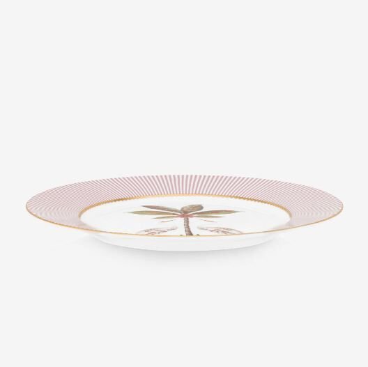 Pembe Porselen Kahvaltı Tabağı 21 cm