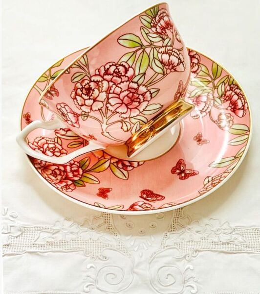 Teacup & Saucer Enchanted Butterfly