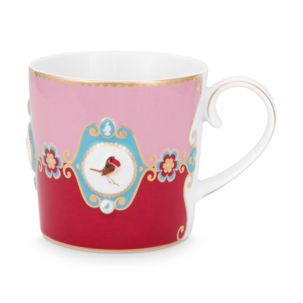 Love Bird Küçük Mug, Kırmızı / Pembe