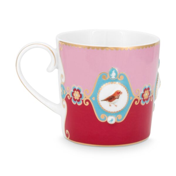 Love Bird Küçük Mug, Kırmızı / Pembe