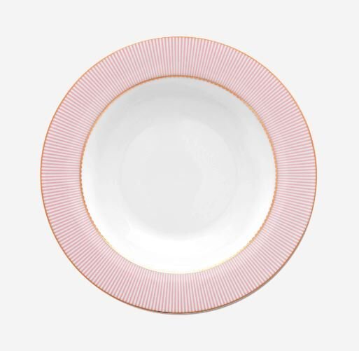Pembe Porselen Çukur Tabak 21,5 cm La Majorelle