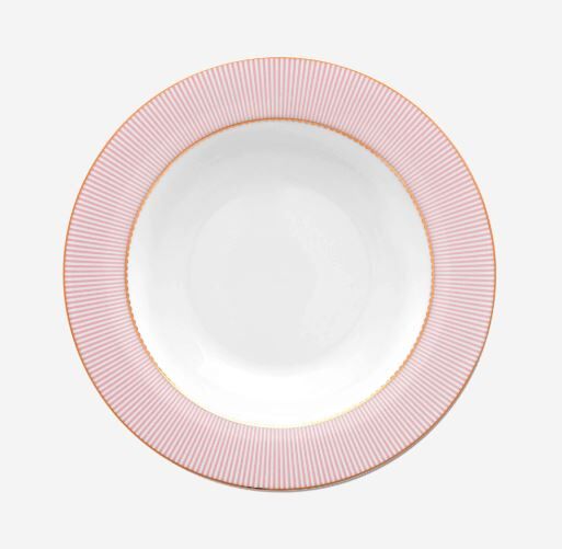 Pembe Porselen Çukur Tabak 21,5 cm La Majorelle