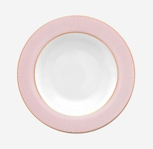 Pembe Porselen Çukur Tabak 21,5 cm La Majorelle