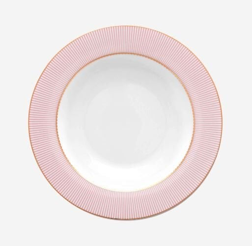 Pembe Porselen Çukur Tabak 21,5 cm La Majorelle