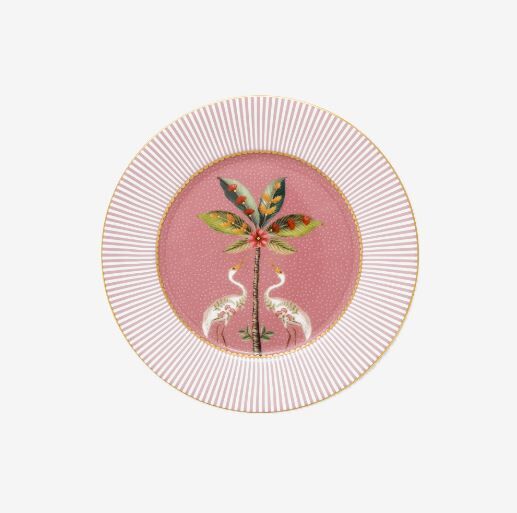 Pembe Porselen Pasta Tabağı 17 cm La Majorelle