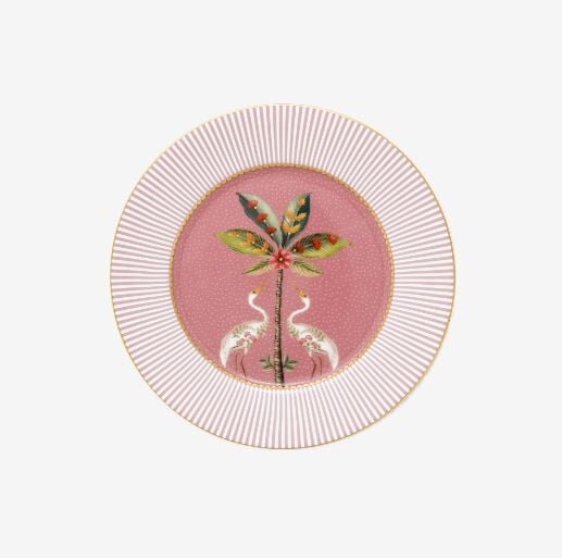 Pembe Porselen Pasta Tabağı 17 cm La Majorelle