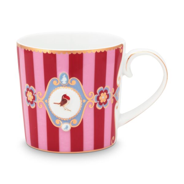 Love Bird Küçük Mug, Kırmızı / Pembe