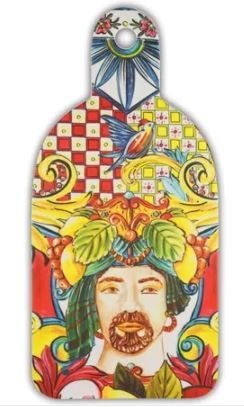 SICILY KESME TAHTASI 17X35 CM TURUNCU