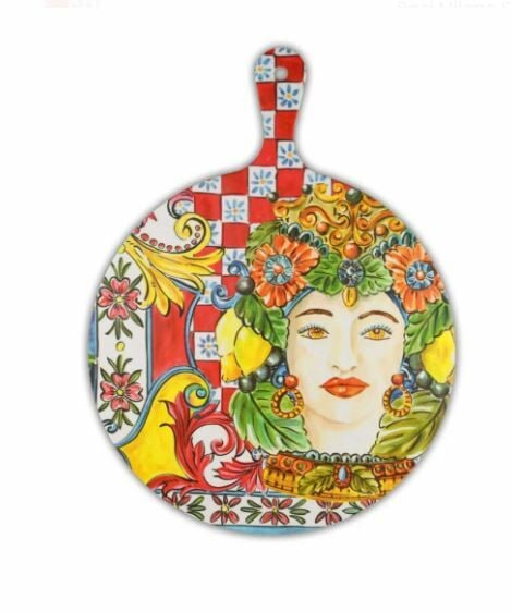 SICILY KESME TAHTASI 32X42 CM TURUNCU
