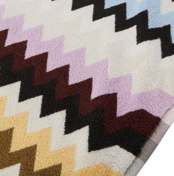 Murrina Çok Renkli Zigzag Desenli Banyo Halısı 90x60 cm