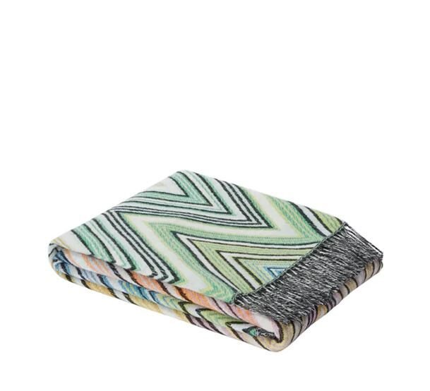 Plume Yeşil Çok Renkli Koltuk Şalı 130x190 cm